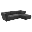  Coaster Furniture Sunny 552081 Upholstered Armless Chair - Dark Charcoal IMAGE 10