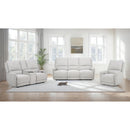  Coaster Furniture Sylmar 610521P Chenille Upholstered Power Reclining Sofa - Dove Grey IMAGE 17