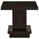  Coaster Furniture Reston 705168-S2 2-piece Square Coffee and End Table Set - Cappuccino IMAGE 4