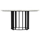  Coaster Furniture Haven 706208-S2 2-piece Round Marble Coffee and End Table Set - Black IMAGE 3