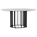  Coaster Furniture Haven 706208-S3 3-piece Round Marble Coffee and End Table Set - Black IMAGE 7