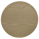  Coaster Furniture Hamlyn 706498-S2 2-piece Round Fluted Coffee and End Table Set - Natural Oak IMAGE 4