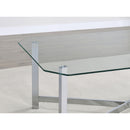  Coaster Furniture Cronin 706568-S3 3-piece Tempered Glass Top Coffee Table Set - Chrome IMAGE 8