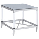  Coaster Furniture Lindley 709728-S2 2-piece Square Coffee and End Table Set - Chrome IMAGE 8