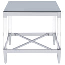  Coaster Furniture Lindley 709728-S3 3-piece Square Coffee and End Table Set - Chrome IMAGE 4