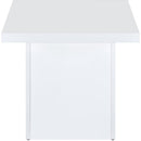  Coaster Furniture Devar 710898-S2 2-piece Square Coffee End Table Set - White High Gloss IMAGE 7