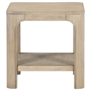  Coaster Furniture Solano 723488-S3 3-piece Square Coffee Table Set - Weathered Mango IMAGE 4