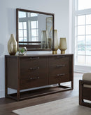 Sol - Six Drawer Acacia Wood Dresser - Brown Spice
