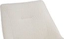 Sunrise - Cyrus Upholstered Dining Chair (Set of 2) - Cottage Cheese Boucle And Brushed Bronze Metal