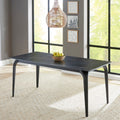 Nicoya - Stone Top And Metal Base Rectangular Dining Table