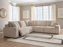 Carceri - 5-Piece Power Sectional Reclining Sofa - Cashmere
