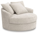 Cuddle Plush - 3 Pc. - 3-Piece Sectional, Chair And Ottoman - Arctic