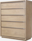 One - Coastal Modern Five Drawer Chest - Bisque