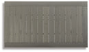 Visola - Rectangular Dining Table With Umbrella Option - Gray