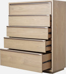 One - Coastal Modern Five Drawer Chest - Bisque