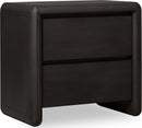 Xolani - Two Drawer Acacia Wood Nightstand - Jaguar