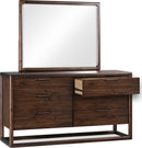 Sol - Six Drawer Acacia Wood Dresser - Brown Spice