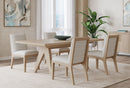 Sumire - Solid Wood Dining Chair (Set of 2) - Ginger And Natural Linen