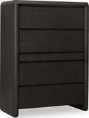 Xolani - Five Drawer Acacia Wood Chest With Jewelry Tray - Jaguar