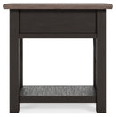 Tyler Creek - Chair Side End Table - Black / Gray