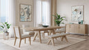 Sumire - Ash Wood Rectangular Extension Table - Ginger