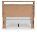 Kinlanni - 3 Pc. - Queen Upholstered Panel Bed, Dresser And Mirror - Tan