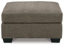 Mahoney - Oversized Accent Ottoman - Chocolate
