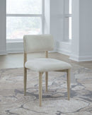 Zinnia - Wood Back Dining Chair (Set of 2) - White Sand And Dune Chenille