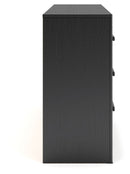 Broachmyn - 3 Pc. - Dresser And 2 Nightstands - Black / Gray