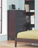 Nevis - Five Drawer Chest - Espresso (2024)