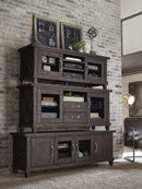 Yosemite - Solid Wood Two Drawer Media Console - Cafe