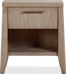 Sumire - One Drawer One Shelf Ash Wood Nightstand - Ginger