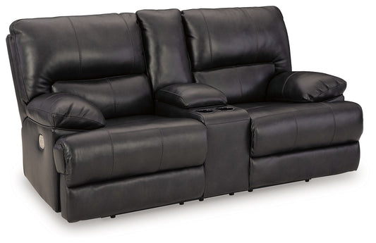 Mountainous - Power Reclining Loveseat With Console /Adj Headrest - Eclipse