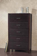 Nevis - Five Drawer Chest - Espresso (2024)
