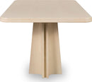 Zinnia - Ash Wood Double Pedestal Dining Table - White Sand