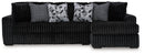 Midnight-Madness - 4 Piece Sectional Set