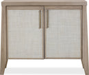 Sumire - Two Door Ash Wood Bachelor Chest - Ginger And Natural Cane