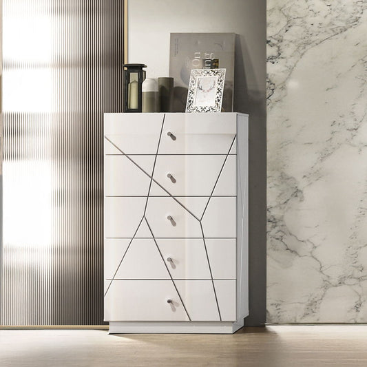 Esther - Chest - White / Silver