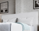 One - Queen Upholstered Modern Headboard - Pearl