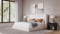 Formosa Frank - Upholstered Wingback Platform Bed