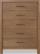 Morris - 5 Drawer Chest - Claystone