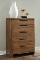 Totes - Five Drawer Chest - English Walnut