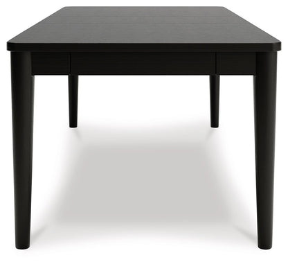 Portdown - Rectangular Dining Room Extension Table - Black