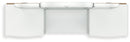 Kozlani - 3 Pc. - Vanity, Mirror And Stool - White