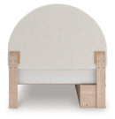 Arloster - 4 Pc. - Full Panel Storage Bed, Dresser, Mirror And Nightstand - Tan