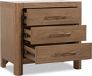 Morris - 3 Drawer Nightstand - Claystone