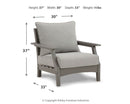 Visola - Lounge Chair With Cushion (Set of 2) - Gray