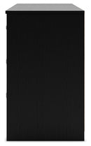 Finch - Six Drawer Dresser - Black