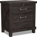 Yosemite - Solid Wood Nightstand - Cafe
