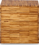 One - Wood Tile Square End Table - Solid Teak